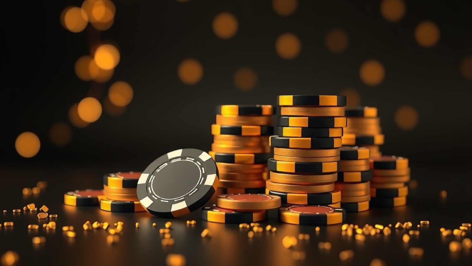 CT999 payment guide with gold chips and cyan rim light on a dark casino floor